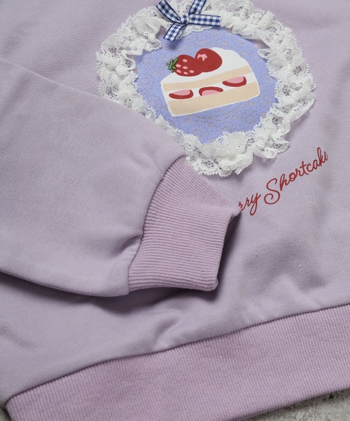 SUNDAYS SUN（サンデイズ サン）の「プリントトレーナー(ケーキ)（スウェット・キッズ・ラベンダー/アイボリー・100/130/80/120/110/90）」の5枚目の写真