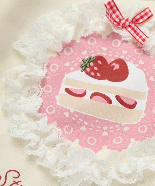 SUNDAYS SUN（サンデイズ サン）の「プリントトレーナー(ケーキ)（スウェット・キッズ・ラベンダー/アイボリー・100/130/80/120/110/90）」の6枚目の写真