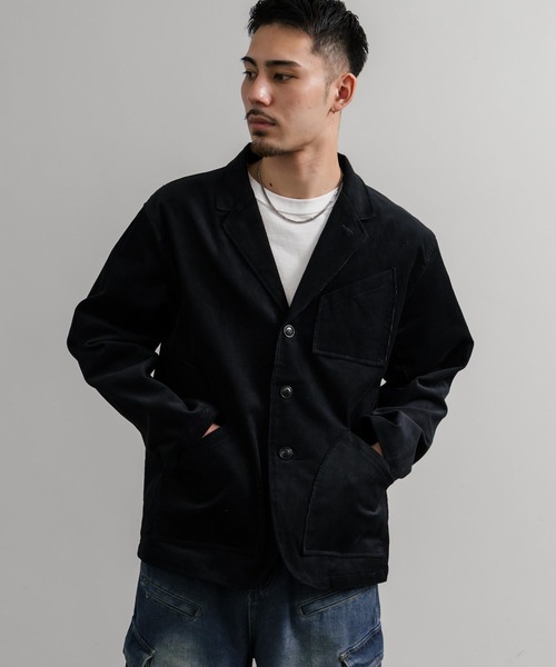 Audience(オーディエンス)の「Upscape Audience アップスケープオーディエンス 日本製 国産 14WALEコーデュロイ マンチェスター ロガージャケット AUD7344(ミリタリージャケット・メンズ・スミクロ/ダークブラウン/ライトブラウン/ブラック・L/XL/M)」の22枚目の写真