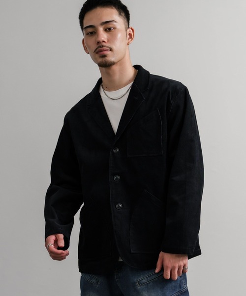 Audience(オーディエンス)の「Upscape Audience アップスケープオーディエンス 日本製 国産 14WALEコーデュロイ マンチェスター ロガージャケット AUD7344(ミリタリージャケット・メンズ・スミクロ/ダークブラウン/ライトブラウン/ブラック・L/XL/M)」の20枚目の写真