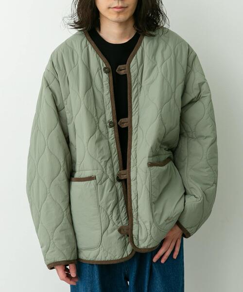 ARMY TWILL(アーミーツイル)の「ARMY TWILL QuiltingReversible Jacket(ナイロンジャケット・メンズ・カーキ/ブラック・MEDIUM/LARGE)」の3枚目の写真