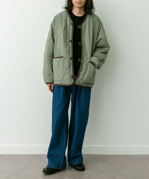 ARMY TWILL(アーミーツイル)の「ARMY TWILL QuiltingReversible Jacket(ナイロンジャケット・メンズ・カーキ/ブラック・MEDIUM/LARGE)」の4枚目の写真