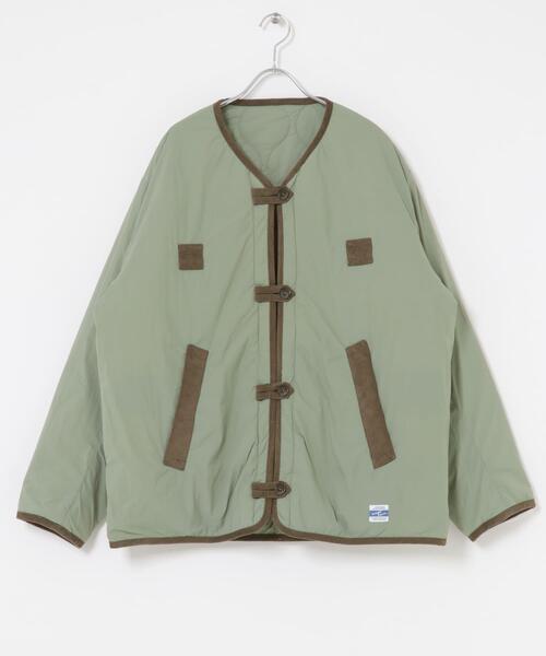ARMY TWILL(アーミーツイル)の「ARMY TWILL QuiltingReversible Jacket(ナイロンジャケット・メンズ・カーキ/ブラック・MEDIUM/LARGE)」の12枚目の写真