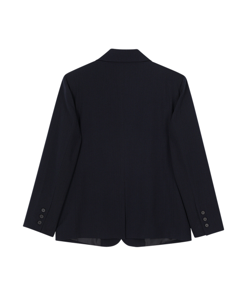 CRANK（クランク）の「ヘリンボーンオーバーサイズブレザー_ネイビー（テーラードジャケット・レディース・その他・FREE）」の3枚目の写真