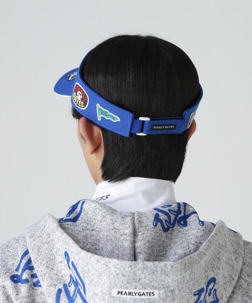 PEARLY GATES】2段ロゴリサイクルツイルBASICバイザー (UNISEX)（サン