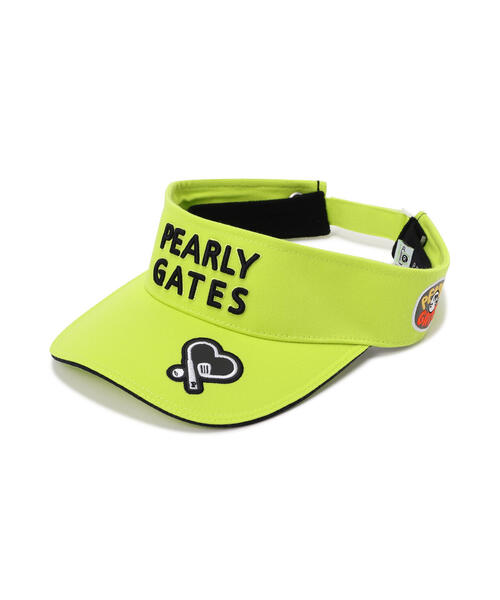 【極美品】 PEARLY GATES パーリーゲイツ ゴルフ サンバイザー 2点 PEARLY GATES パーリーゲイツ サンバイザー レッド系 ランク：B 【中古