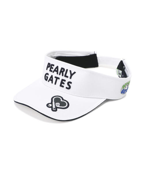PEARLY GATES】2段ロゴリサイクルツイルBASICバイザー (UNISEX)（サン