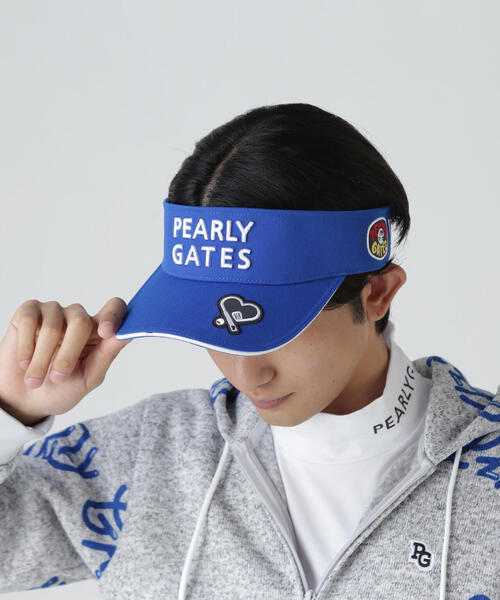 PEARLY GATES】2段ロゴリサイクルツイルBASICバイザー (UNISEX)（サン