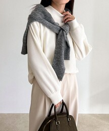 fredy emue | ニットソークロップドプルオーバー(Tシャツ/カットソー)