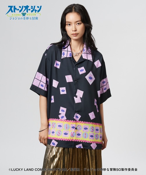 glamb(グラム)の「E・Costello’s Stand Shirt(シャツ/ブラウス・メンズ・パープル/ブラック・XL/S/M/L)」の1枚目の写真