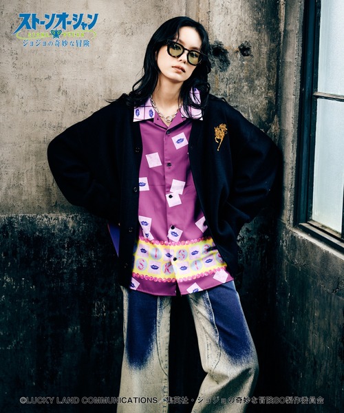 glamb(グラム)の「E・Costello’s Stand Shirt(シャツ/ブラウス・メンズ・パープル/ブラック・XL/S/M/L)」の17枚目の写真