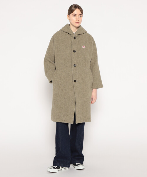 WOMEN'S WOOL LIGHT PILE HOODED COAT（ダッフルコート）｜DANTON