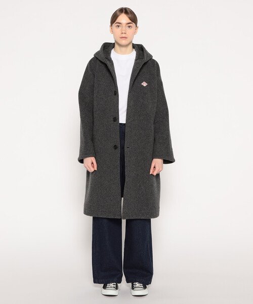 WOMEN'S WOOL LIGHT PILE HOODED COAT（ダッフルコート）｜DANTON