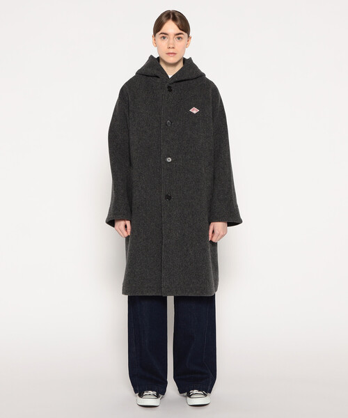 WOMEN'S WOOL LIGHT PILE HOODED COAT（ダッフルコート）｜DANTON