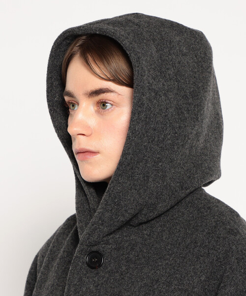WOMEN'S WOOL LIGHT PILE HOODED COAT（ダッフルコート）｜DANTON