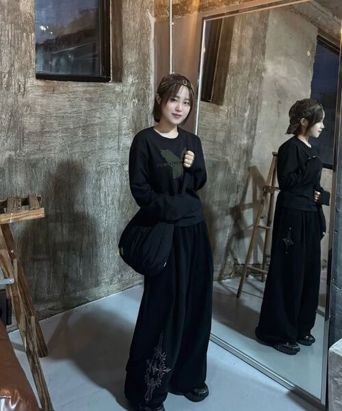 GAKKAI UNIONS(ガッカイユニオンズ)の「ワンタックノイズステッチ刺繍バルーンパンツグレー(スウェットパンツ・メンズ・その他・SMALL/MEDIUM/LARGE)」の7枚目の写真