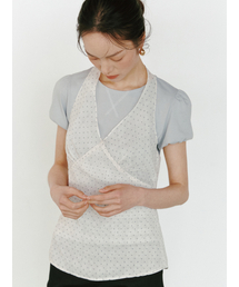 GANISONG（ガニソン）の「ドットホルターネックビスチェ_アイボリー（ベスト）」