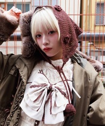 axes femme（アクシーズファム）の「おはなニットバブーシュカ（その他雑貨）」