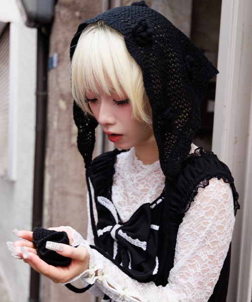 セール】おはなニットバブーシュカ（その他雑貨）｜axes femme