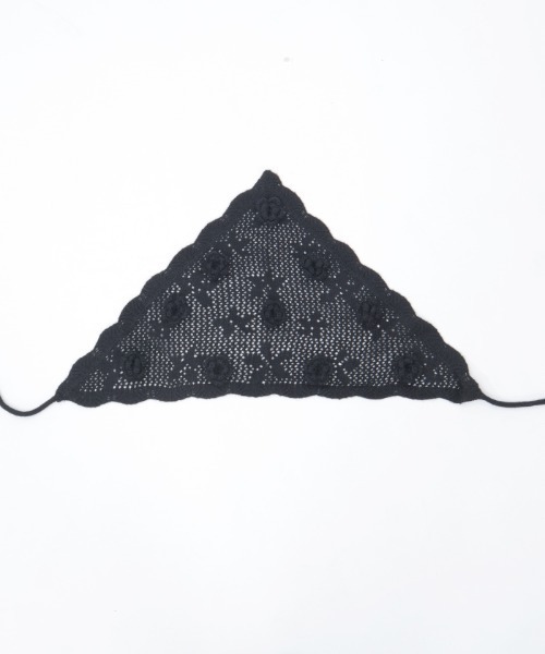 axes femme(アクシーズファム)の「おはなニットバブーシュカ(その他雑貨・レディース・ブラック/ダークブラウン/ホワイト・FREE)」の13枚目の写真
