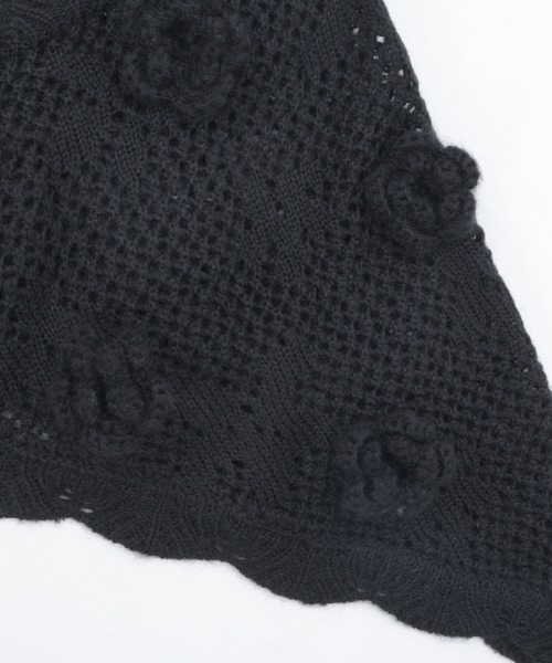 axes femme(アクシーズファム)の「おはなニットバブーシュカ(その他雑貨・レディース・ブラック/ダークブラウン/ホワイト・FREE)」の14枚目の写真