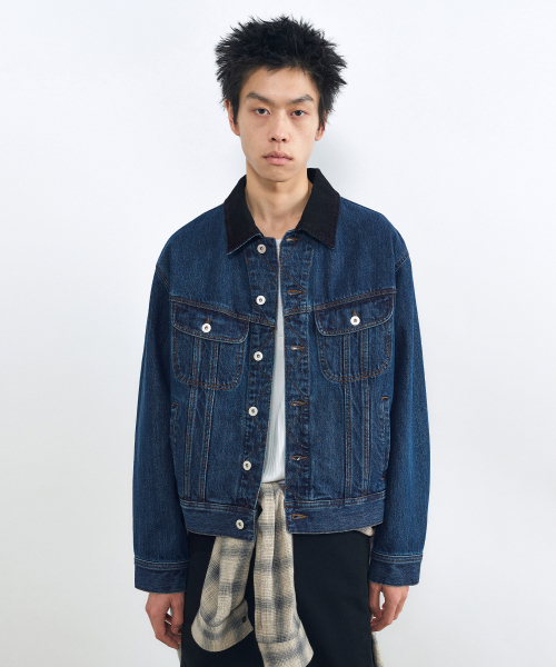 INSILENCE(インサイロンス)の「コントラストカラー ストームトラッカー BLUE(デニムジャケット・レディース・その他・SMALL/MEDIUM/LARGE)」の1枚目の写真