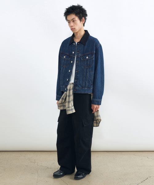 INSILENCE(インサイロンス)の「コントラストカラー ストームトラッカー BLUE(デニムジャケット・レディース・その他・SMALL/MEDIUM/LARGE)」の3枚目の写真