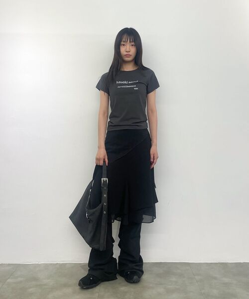 セール】コットンシャーリングブーツカットパンツ BLACK（その他パンツ