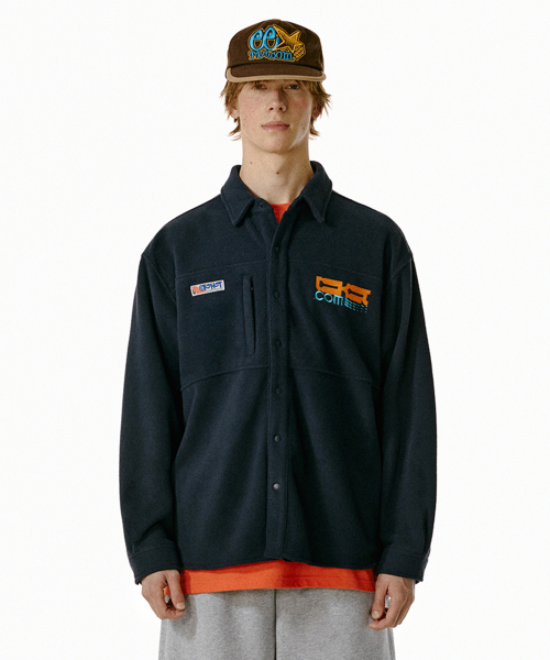 TEKET(テケット)の「TKT Fleece Shirt Navy(シャツ/ブラウス・メンズ・その他・SMALL/MEDIUM/LARGE)」の2枚目の写真