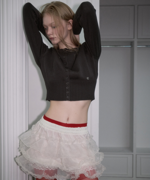 ROSEFRANTZ（ロゼフランツ）の「Classic Knit Cardigan [Charcoal]（カーディガン/ボレロ・レディース・チャコールグレー・OS）」の5枚目の写真