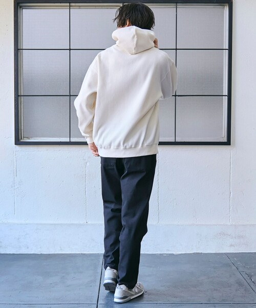 coen(コーエン)の「SOLOTEX(R)ヘビーワッフルパーカー(パーカー・メンズ・オフホワイト/ライトブルー/オリーブ/ブラック・XL/L/M/S)」の9枚目の写真