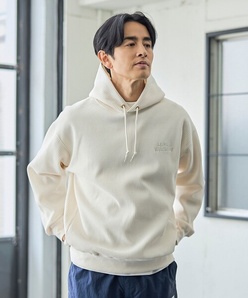 coen(コーエン)の「SOLOTEX(R)ヘビーワッフルパーカー(パーカー・メンズ・オフホワイト/ライトブルー/オリーブ/ブラック・XL/L/M/S)」の10枚目の写真