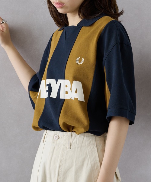 FRED PERRY（フレッドペリー）の「【FRED PERRY】MEYBA CUT AND SEW POLO SHIRT ゲームシャツ サッカー SM2160（ポロシャツ・メンズ・ネイビー/ブラック・S/M/L/XL）」の15枚目の写真