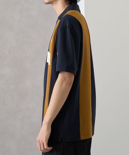 FRED PERRY（フレッドペリー）の「【FRED PERRY】MEYBA CUT AND SEW POLO SHIRT ゲームシャツ サッカー SM2160（ポロシャツ・メンズ・ネイビー/ブラック・S/M/L/XL）」の20枚目の写真