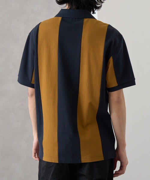 FRED PERRY（フレッドペリー）の「【FRED PERRY】MEYBA CUT AND SEW POLO SHIRT ゲームシャツ サッカー SM2160（ポロシャツ・メンズ・ネイビー/ブラック・S/M/L/XL）」の21枚目の写真