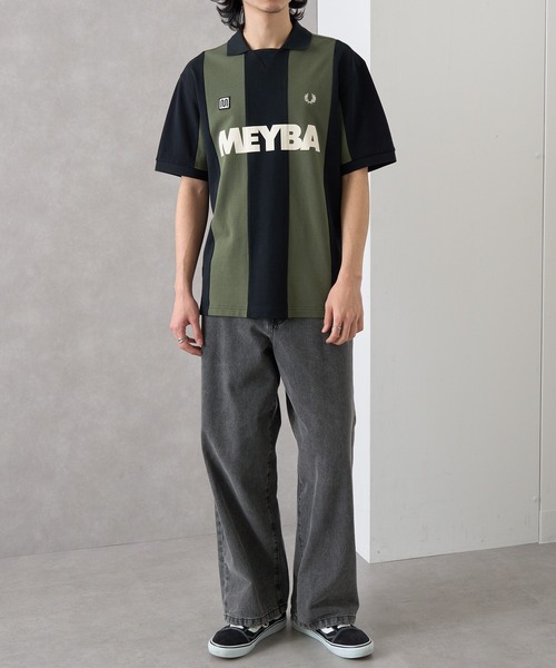 FRED PERRY（フレッドペリー）の「【FRED PERRY】MEYBA CUT AND SEW POLO SHIRT ゲームシャツ サッカー SM2160（ポロシャツ・メンズ・ネイビー/ブラック・S/M/L/XL）」の9枚目の写真