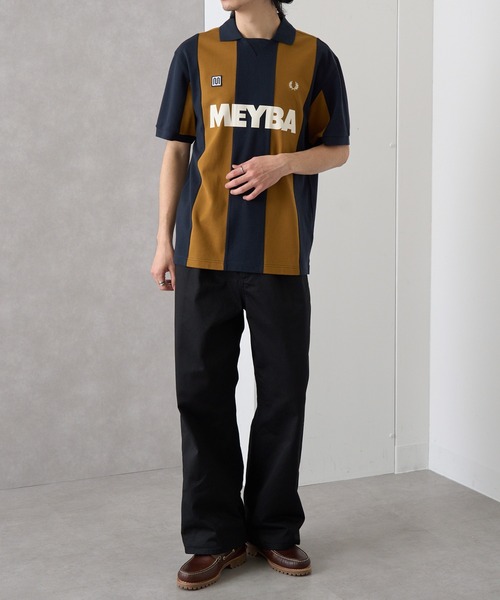 FRED PERRY（フレッドペリー）の「【FRED PERRY】MEYBA CUT AND SEW POLO SHIRT ゲームシャツ サッカー SM2160（ポロシャツ・メンズ・ネイビー/ブラック・S/M/L/XL）」の22枚目の写真