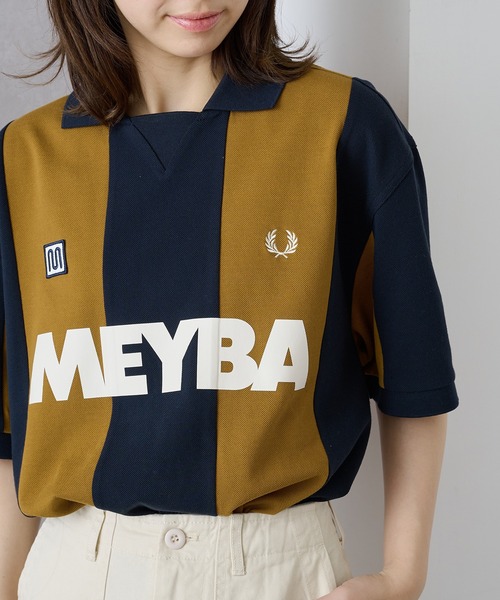 FRED PERRY（フレッドペリー）の「【FRED PERRY】MEYBA CUT AND SEW POLO SHIRT ゲームシャツ サッカー SM2160（ポロシャツ・メンズ・ネイビー/ブラック・S/M/L/XL）」の4枚目の写真