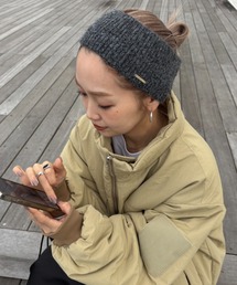 CIAOPANIC TYPY | 【プチプラ】プレート付きリブヘアターバン(ヘアバンド)