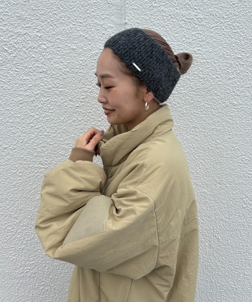 CIAOPANIC TYPY（チャオパニックティピー）の「【プチプラ】プレート付きリブヘアターバン（ヘアバンド・レディース・サックスブルー/アイボリー/グレー/ブラウン・ONE SIZE）」の6枚目の写真