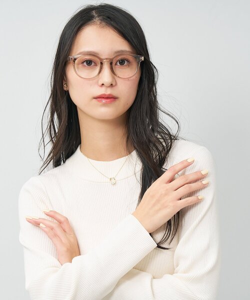 Zoff（ゾフ）の「ボストン型 メガネ｜大きめサイズ 軽量 TR素材 眼鏡 伊達メガネ 度付き(レンズ交換券付き) ユニセックス｜Zoff｜CLASSIC（メガネ・メンズ・ダークブラウン/ブラウン系8/クリア/ブラック・FREE）」の3枚目の写真