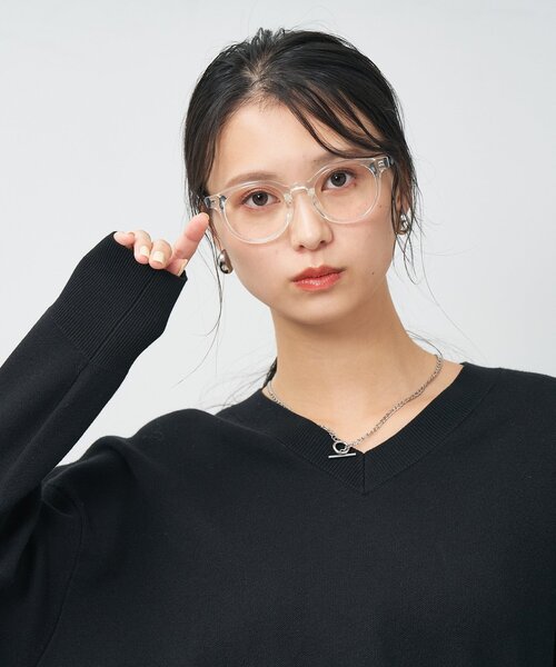 Zoff（ゾフ）の「ボストン型 メガネ｜大きめサイズ 軽量 TR素材 眼鏡 伊達メガネ 度付き(レンズ交換券付き) ユニセックス｜Zoff｜CLASSIC（メガネ・メンズ・ダークブラウン/ブラウン系8/クリア/ブラック・FREE）」の7枚目の写真