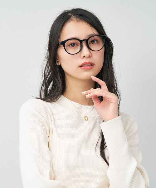 Zoff（ゾフ）の「ボストン型 メガネ｜大きめサイズ 軽量 TR素材 眼鏡 伊達メガネ 度付き(レンズ交換券付き) ユニセックス｜Zoff｜CLASSIC（メガネ・メンズ・ダークブラウン/ブラウン系8/クリア/ブラック・FREE）」の14枚目の写真