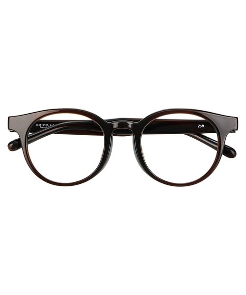 Zoff（ゾフ）の「ボストン型 メガネ｜大きめサイズ 軽量 TR素材 眼鏡 伊達メガネ 度付き(レンズ交換券付き) ユニセックス｜Zoff｜CLASSIC（メガネ・メンズ・ダークブラウン/ブラウン系8/クリア/ブラック・FREE）」の22枚目の写真