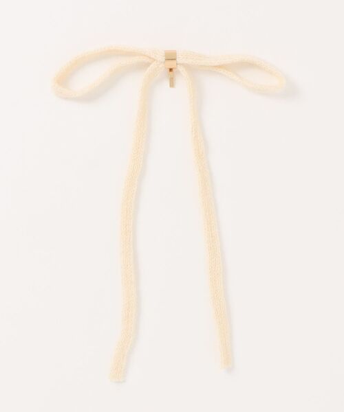 LOWRYS FARM(ローリーズファーム)の「ロングリボンヘアカフ 612713(その他ヘアアクセサリー・レディース・ホワイト/ブラック系その他/ブラック/ホワイト系その他・FREE)」の2枚目の写真