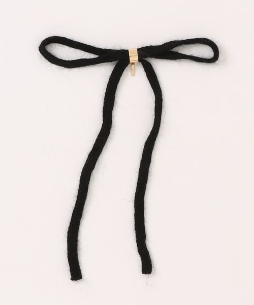 LOWRYS FARM(ローリーズファーム)の「ロングリボンヘアカフ 612713(その他ヘアアクセサリー・レディース・ホワイト/ブラック系その他/ブラック/ホワイト系その他・FREE)」の3枚目の写真