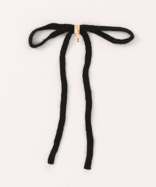 LOWRYS FARM(ローリーズファーム)の「ロングリボンヘアカフ 612713(その他ヘアアクセサリー・レディース・ホワイト/ブラック系その他/ブラック/ホワイト系その他・FREE)」の5枚目の写真