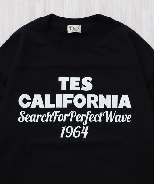 The Endless Summer（エンドレスサマー）の「TES CALIFORNIA FOOT BALL T-SHIRT 9SLEEVE / フットボールTシャツ  ９分袖（Tシャツ/カットソー・メンズ・ホワイト/イエロー/ネイビー/ブラック・SMALL/MEDIUM/LARGE/X-LARGE）」の17枚目の写真