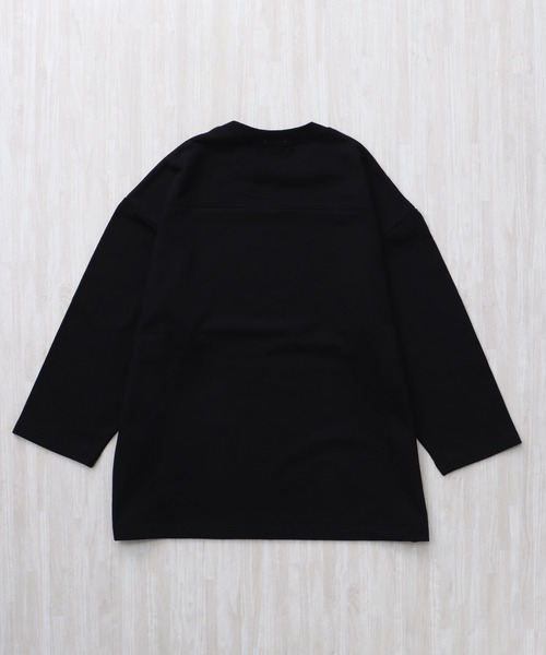 The Endless Summer（エンドレスサマー）の「TES CALIFORNIA FOOT BALL T-SHIRT 9SLEEVE / フットボールTシャツ  ９分袖（Tシャツ/カットソー・メンズ・ホワイト/イエロー/ネイビー/ブラック・SMALL/MEDIUM/LARGE/X-LARGE）」の16枚目の写真