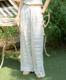 SALON DE YOHN（サロンドヨーン）の「Hampton Breeze Wide Pants_ White（その他パンツ）」